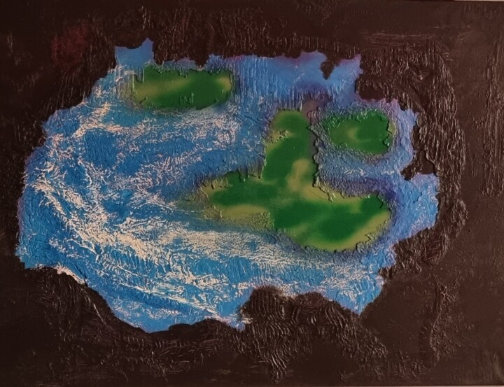 Peinture intitulée "Croûte" par Thierry Deluc, Œuvre d'art originale, Acrylique