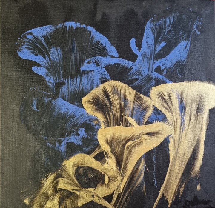 Peinture intitulée "Fleurs solaires N° 2" par Thierry Deluc, Œuvre d'art originale, Acrylique