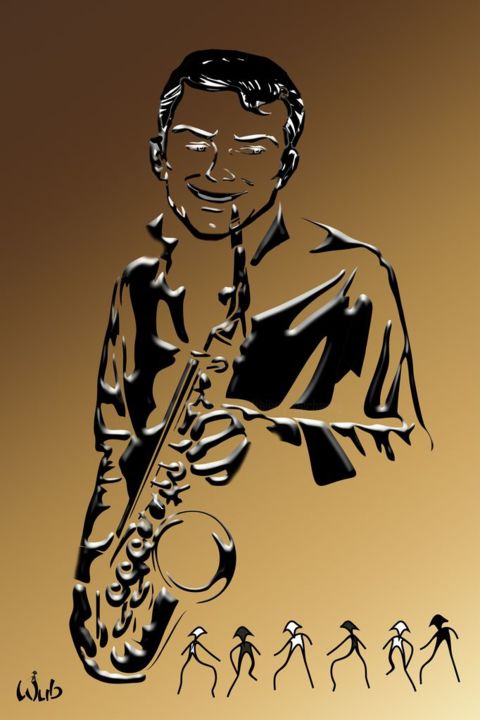 Saxo Danse, Digital Arts by Wub Artmajeur