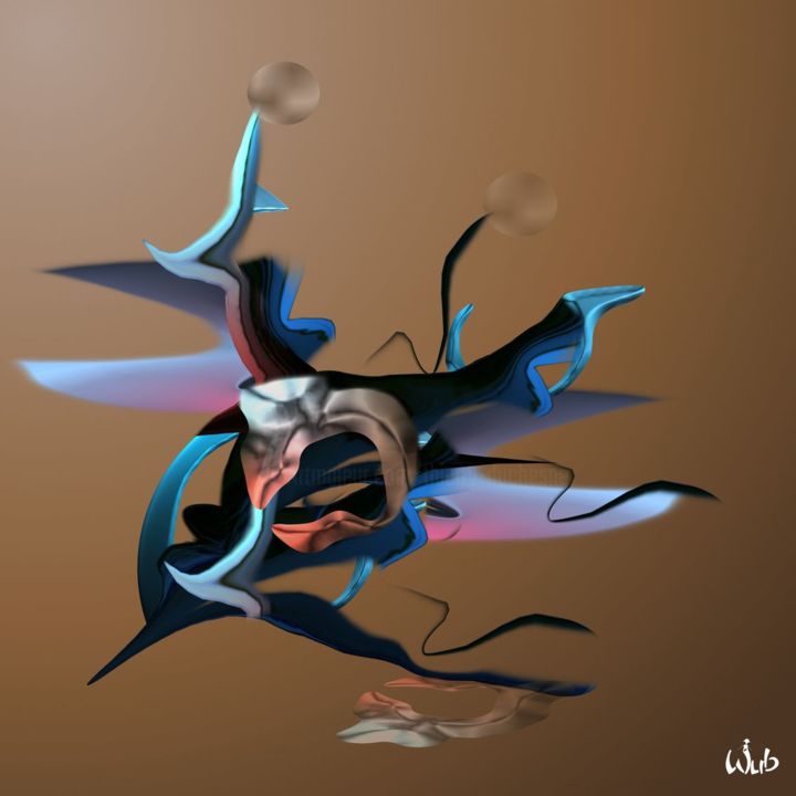 Digital Arts titled "Spider" by Wub, Original Artwork, Digital Painting