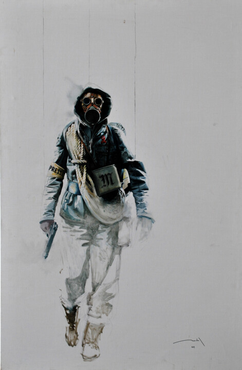 Картина под названием "propaganda" - Thierry Marchal, Подлинное произведение искусства, Масло