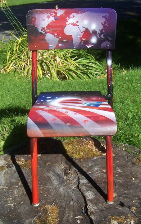 Design getiteld "" US SEAT"" door Thierry Mordant, Origineel Kunstwerk, Accessoires