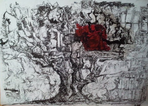 Drawing titled "Photo1032.jpg" by Thierry Pujalte, Original Artwork, Ink
