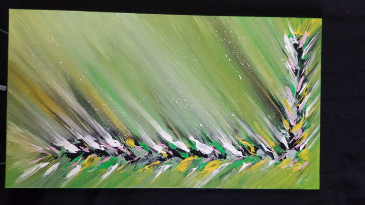 Painting titled "toile acylique" by Thierry Rougeaux, Original Artwork, Acrylic