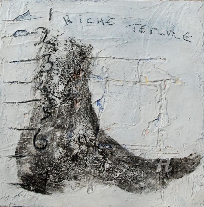 Peinture intitulée ""Riche terre" Thier…" par Thierry Savini, Œuvre d'art originale