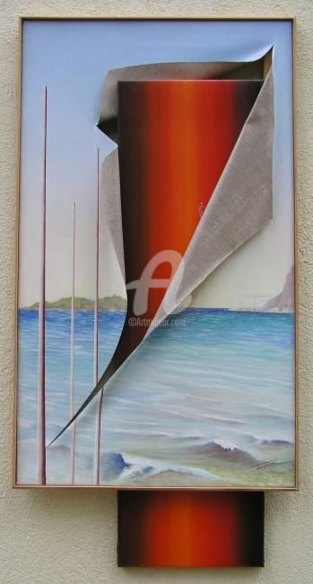 Painting titled "DUEL" by Thierry Bugnion, Original Artwork