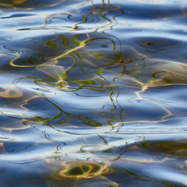 Photography titled "Reflet d'un lac Sué…" by Thierry Daudier De Cassini, Original Artwork, Digital Photography