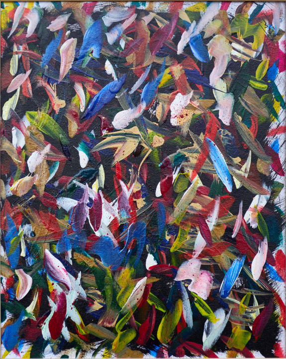 Painting titled "Composition Abstrac…" by Thierry Daudier De Cassini, Original Artwork, Acrylic