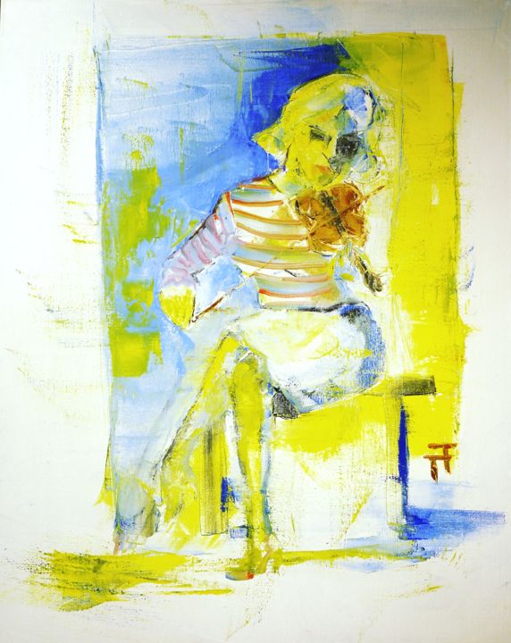 Malerei mit dem Titel "Je-sens-que cela-vi…" von Thierry Faure, Original-Kunstwerk, Öl