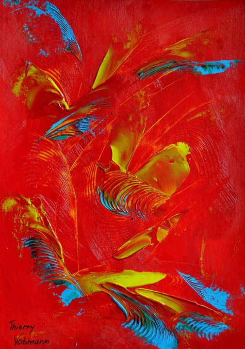 Schilderij getiteld "ideal-gift-85" door Thierry Vobmann, Origineel Kunstwerk, Acryl