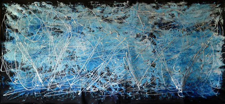 Painting titled "Cold wind.208x101 c…" by Thierry Vobmann, Original Artwork, Acrylic