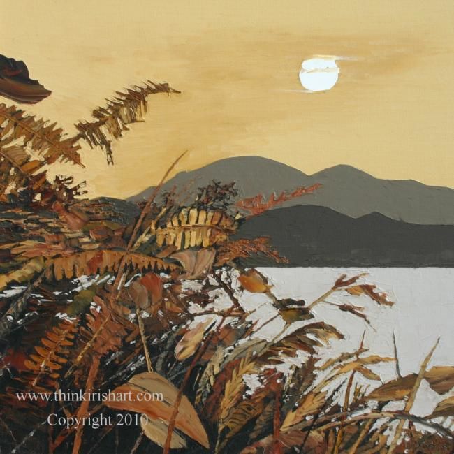 Pintura intitulada "Autumn Leaves - Con…" por Stephen Diggin, Obras de arte originais
