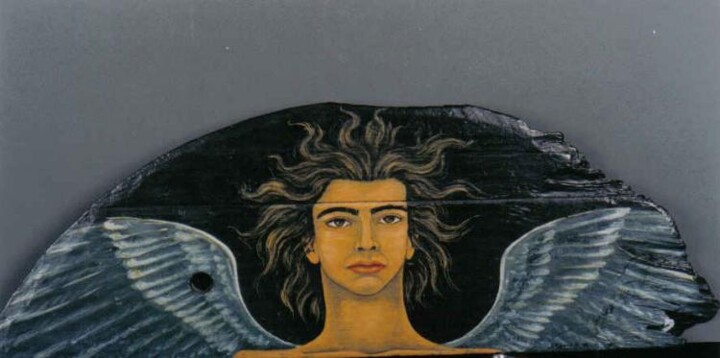 Ζωγραφική με τίτλο "The ANGELS of Thomai" από Thomai Kontou, Αυθεντικά έργα τέχνης, Άλλος