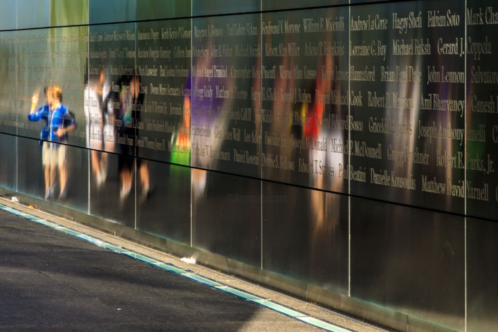 Photography titled "911 Memorial Wall" by Thomas Maugham, Original Artwork