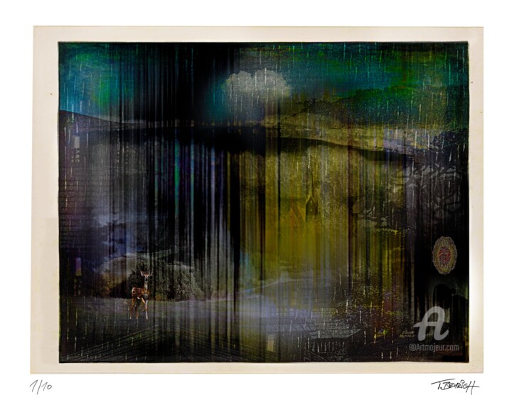 Digitale Kunst mit dem Titel "Schonung" von Thomas Beurich, Original-Kunstwerk, Digitaldruck