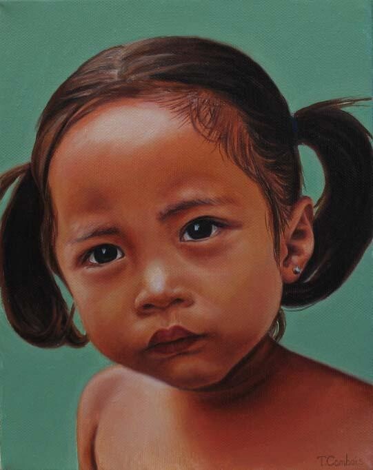 Painting titled "KID" by Thomas Cambois, Original Artwork