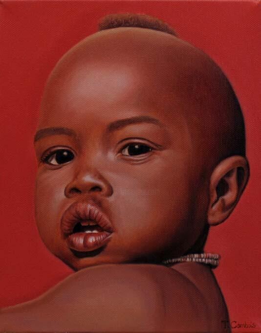 Peinture intitulée "kid" par Thomas Cambois, Œuvre d'art originale