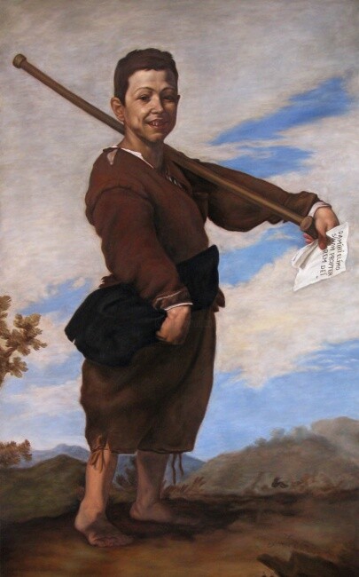 Painting titled "Pied-bot de Ribera" by Thomas Cambois, Original Artwork