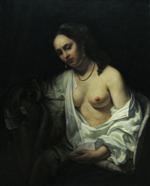Painting titled "Bethsabée" by Thomas Cambois, Original Artwork