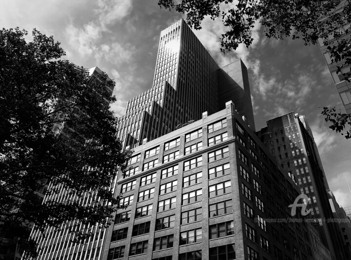 Photography titled "Skycraper" by Thomas Lemaire (T.L.Photography), Original Artwork, Digital Photography Mounted on Alumini…