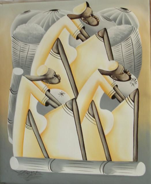 Pintura titulada "SANT TITRE" por Thomas Nerval, Obra de arte original, Oleo