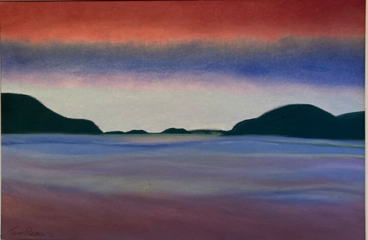 Картина под названием "Copper Coast #4" - Thomas Patchell, Подлинное произведение искусства, Пастель