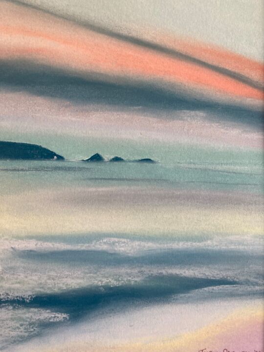 Pintura titulada "Copper Coast #19" por Thomas Patchell, Obra de arte original, Pastel