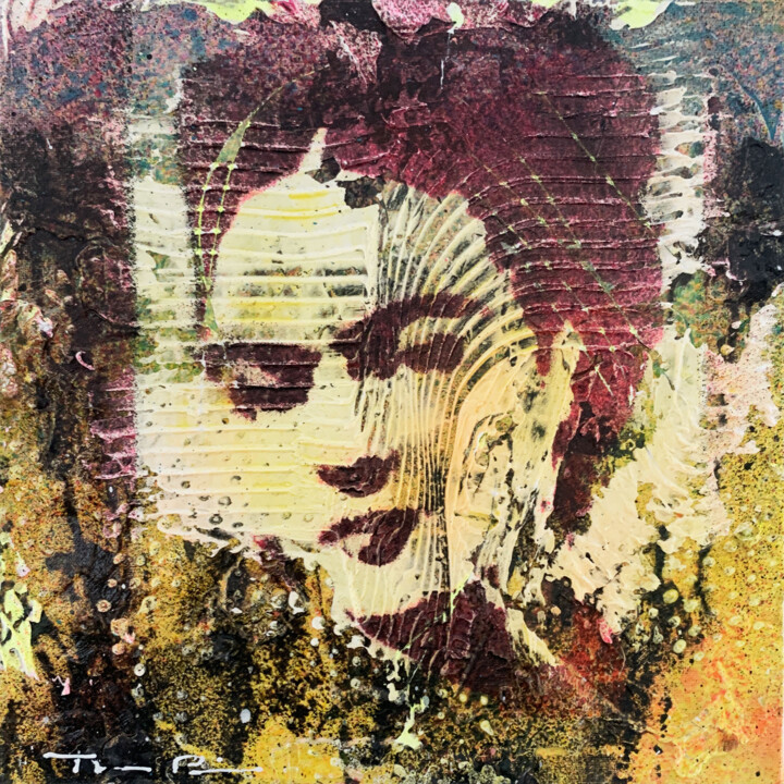 Pintura titulada "Frida" por Thomas Pierre, Obra de arte original, Acrílico Montado en Bastidor de camilla de madera
