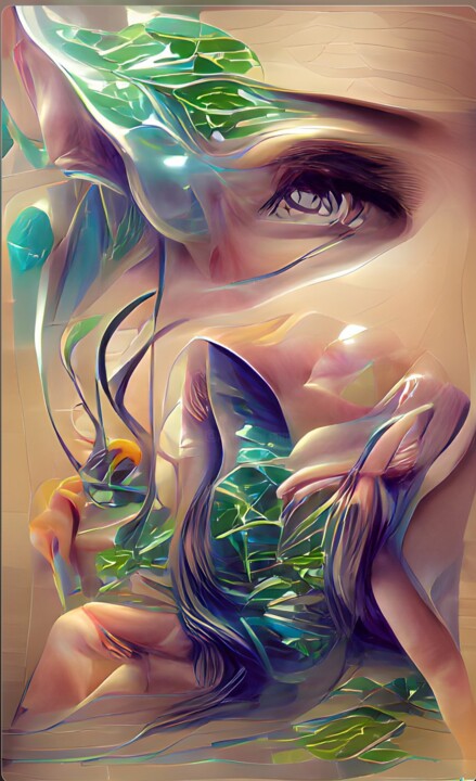 Digital Arts titled "A beauty future" by Thomas Schneider, Original Artwork, 2D Digital Work