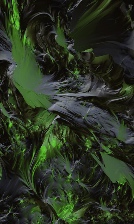 Digitale Kunst mit dem Titel "Der Magische Wald" von Thomas Seebauer (FractopiaArt), Original-Kunstwerk, Digitale Malerei Au…