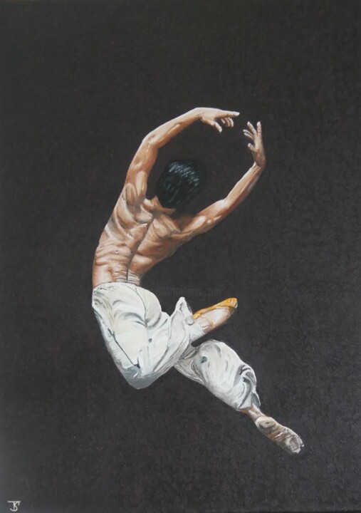 Peinture intitulée "Dancer" par Thomas Svoboda, Œuvre d'art originale, Huile