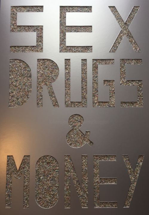 Digitale Kunst mit dem Titel "money4peace sex dru…" von Thomas Schöggl Art, Original-Kunstwerk, Andere