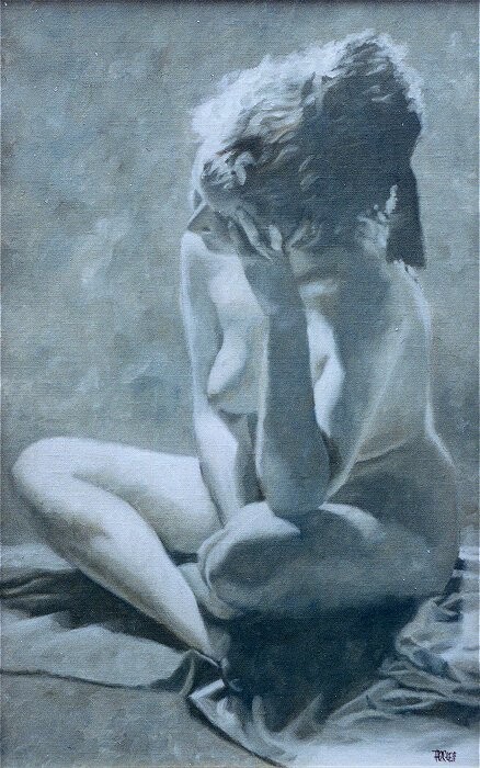 Peinture intitulée "Daydreaming" par Thor-Leif Strindberg, Œuvre d'art originale