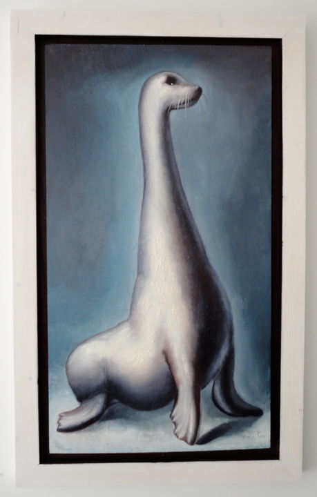 Картина под названием "Sel II" - Thorbjørn Morstad, Подлинное произведение искусства, Масло