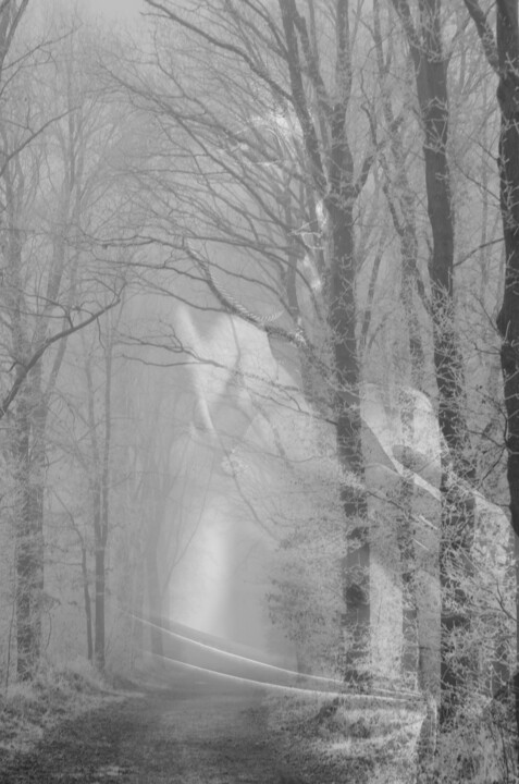 Photography titled "Frau im Winter" by Thorsten Fisseler, Original Artwork, Manipulated Photography