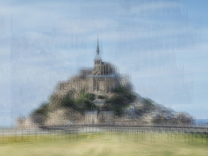 Fotografie mit dem Titel "MONT SAINT MICHEL A…" von Thorsten Ritzmann, Original-Kunstwerk, Manipulierte Fotografie Auf Alumi…