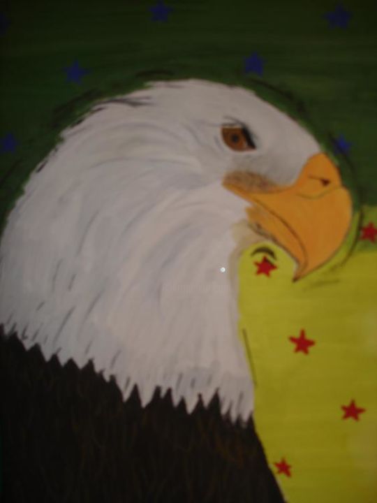 Ζωγραφική με τίτλο "Eagle" από Thumbelina, Αυθεντικά έργα τέχνης