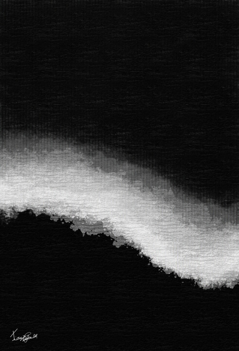 Digital Arts titled "Mar Negro 8.1" by Tiago De Paula, Original Artwork, Digital Painting