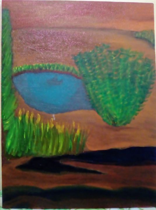 Pintura titulada "Duas lágrimas" por Tiago Lacerda (TS Lacerda), Obra de arte original, Oleo