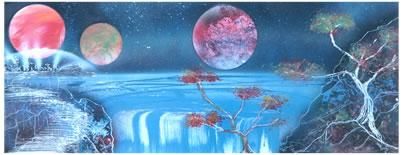 Peinture intitulée "vue extérieure" par Alain Foy, Œuvre d'art originale,