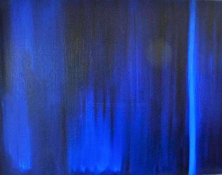 Pittura intitolato "noève en bleu" da Bdumont, Opera d'arte originale, Olio