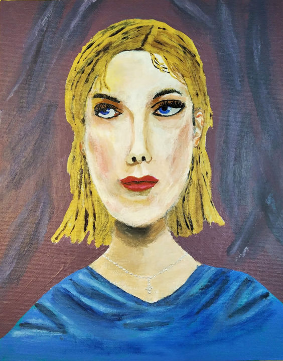 Painting titled "Anna Karenina" by Tibor Probst, Original Art, Acrylic