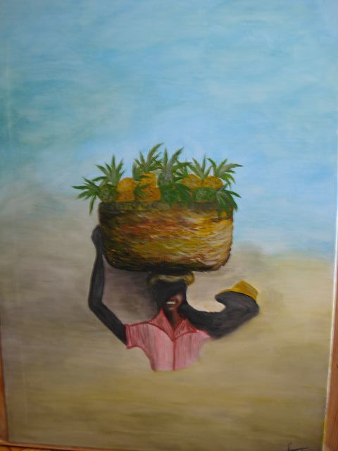 绘画 标题为“marchand d'ananas” 由Veronique Fpa, 原创艺术品
