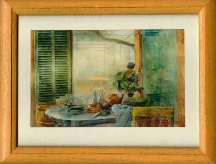 Peinture intitulée "nature morte aux ra…" par Koodertdz, Œuvre d'art originale