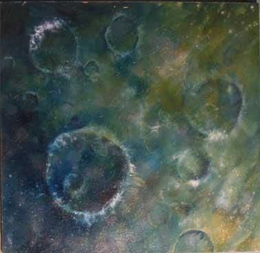 Peinture intitulée "cratere 02" par Koodertdz, Œuvre d'art originale