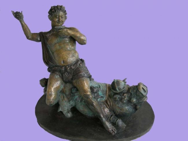 Скульптура под названием "Baxos" - Tigran Harutyunyan, Подлинное произведение искусства, Металлы