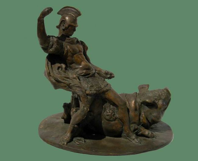 「solgier02,bronze.jpg」というタイトルの彫刻 Tigran Harutyunyanによって, オリジナルのアートワーク