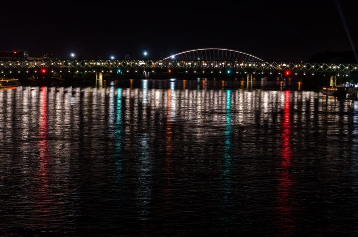 Photography titled "Bridge of lights" by Alexandru Neagu, Original Art, Digital Photography