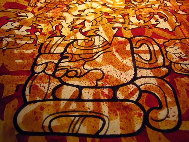 Картина под названием "Hamlyii : He has be…" - Tikal, Подлинное произведение искусства