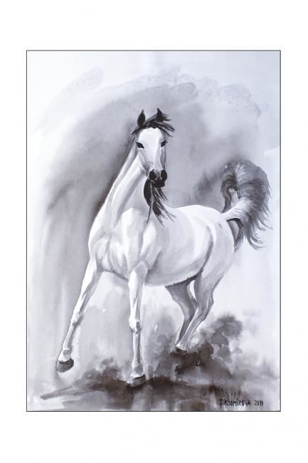 Painting titled "Esperto" by Svetlana Tikhomirova, Original Artwork